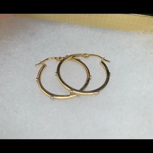 Cartier hoops earrings 18k Saudi gold